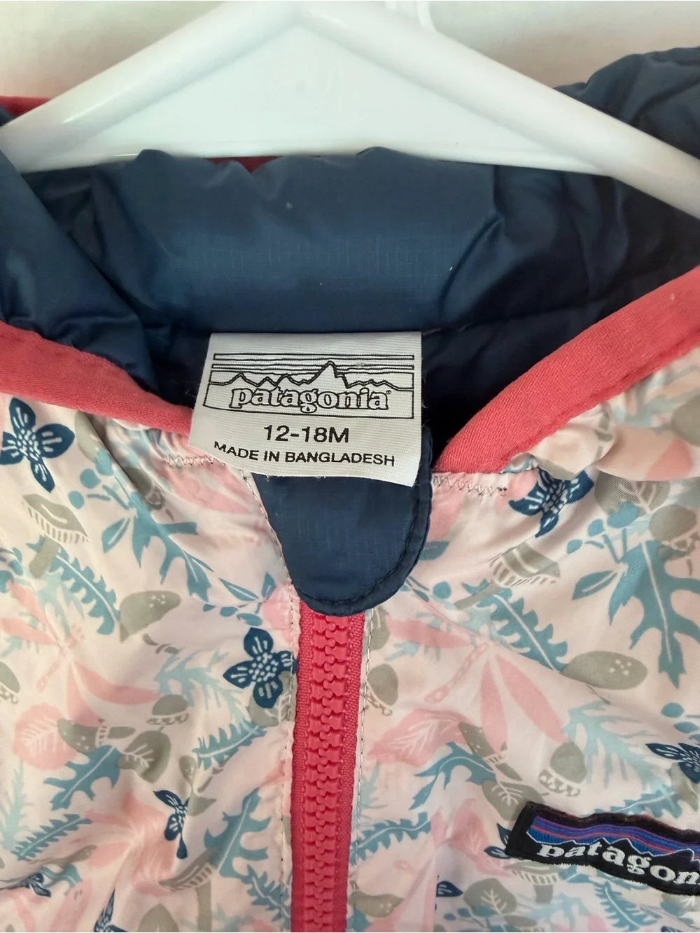 Patagonia Reversible toddler sweater hoody Puffer Jacket